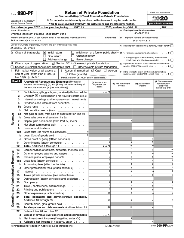 990-PF 2020